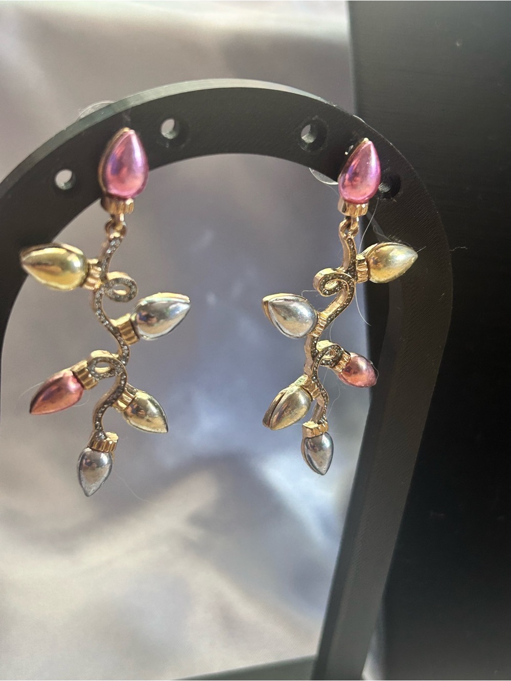 SUGARFIX by BaubleBar holiday string light drop earrings